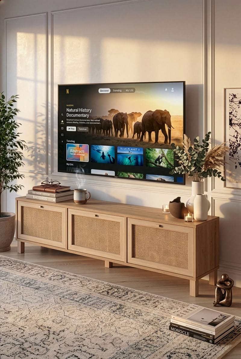 Dune TV-bänk 180x45,6x32 cm - Ek - Products - Möbler - TV- & Mediamöbler - TV bänk & mediabänk