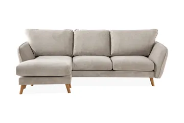 Trend Lyx 3-sits Vänstervänd L-formad Divansoffa i Tyg