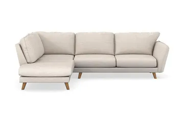 Trend Lyx 4-sits Vänstervänd L-formad Schäslongsoffa i Tyg