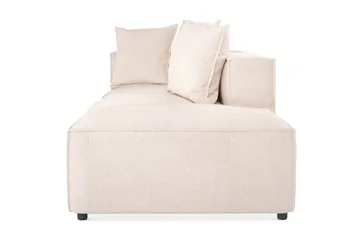 Cubo 3-sits Djup Modulsoffa + Fotpall i Tyg - Beige - Products - Möbler - Soffa - Modulsoffa - Komplett modulsoffa