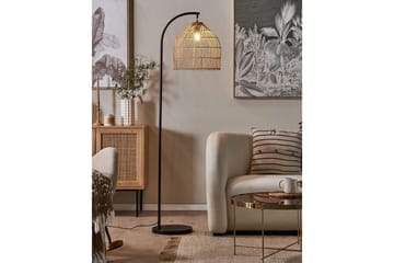 Lakskol Golvlampa 165 cm - Svart/Natur - Products - Belysning - Lampor & belysning inomhus - Golvlampa
