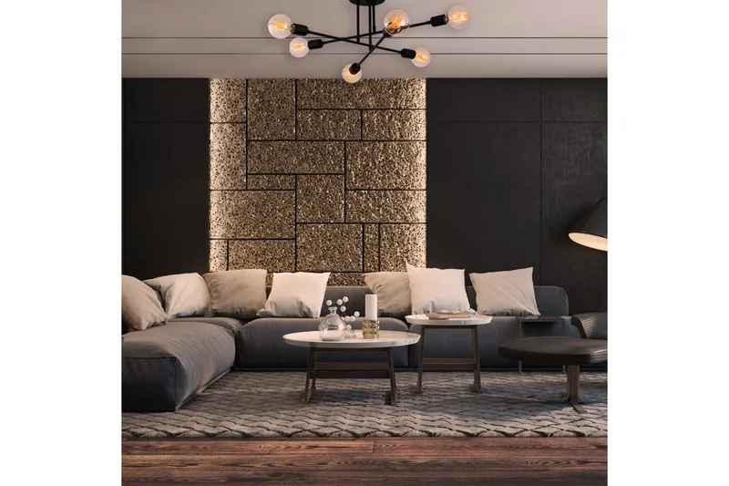 Opviq Tel Stor Taklampa Plafond - Vardagsrum - Sovrum - Kök - Svart - Products - Belysning - Lampor & belysning inomhus - Taklampa & takbelysning - Takplafond