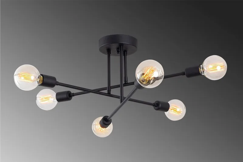 Opviq Tel Stor Taklampa Plafond - Vardagsrum - Sovrum - Kök - Svart - Products - Belysning - Lampor & belysning inomhus - Taklampa & takbelysning - Takplafond