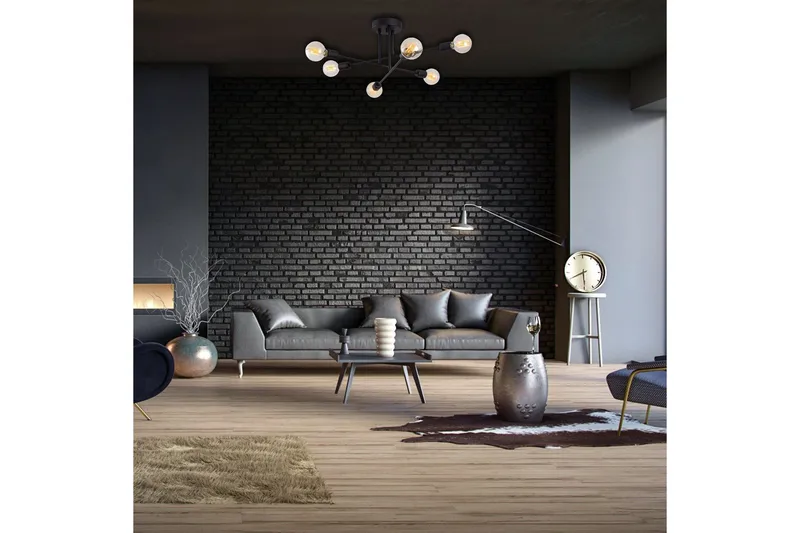 Opviq Tel Stor Taklampa Plafond - Vardagsrum - Sovrum - Kök - Svart - Products - Belysning - Lampor & belysning inomhus - Taklampa & takbelysning - Takplafond