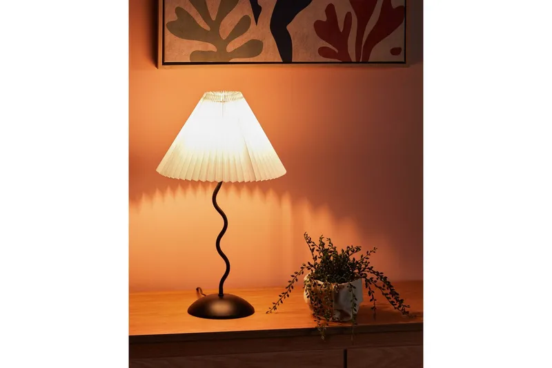 Montecristo Bordslampa 49 cm E27 - Svart/Vit - Products - Belysning - Lampor & belysning inomhus - Sovrumslampa - Sänglampa - Sängbordslampa