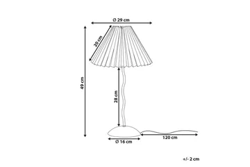 Montecristo Bordslampa 49 cm E27 - Svart/Vit - Products - Belysning - Lampor & belysning inomhus - Sovrumslampa - Sänglampa - Sängbordslampa