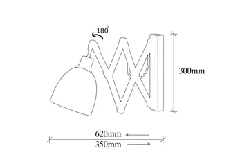 Vägglampa Sugana Lyra Svart / Vintage - Beige/Svart - Products - Belysning - Lampor & belysning inomhus - Sovrumslampa - Sänglampa - Sänglampa vägg
