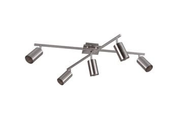 Marley Plafond 5L  GU10 borstad stål - Borstad stål - Products - Belysning - Lampor & belysning inomhus - Taklampa & takbelysning - Kökslampa & taklampa kök