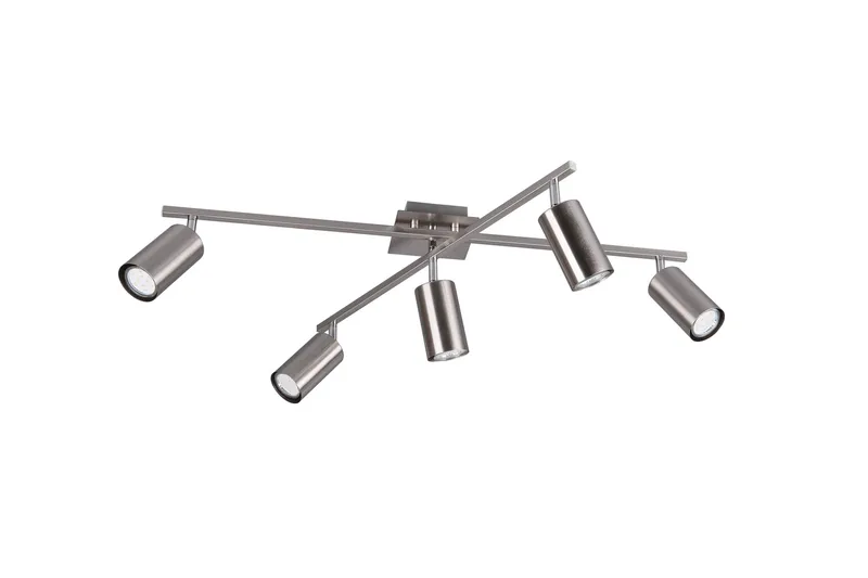 Marley Plafond 5L  GU10 borstad stål, Borstad stål