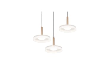 Pendel TRIO Celeste 3-del, Mattsvart/vit/kaffebrun - 3-del, Mattsvart/vit/kaffebrun - Products - Belysning - Lampor & belysning inomhus - Taklampa & takbelysning - Kökslampa & taklampa kök