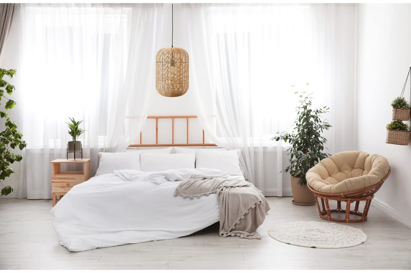 Runa Taklampa E27 35cm mattsvart/rotting - Matt svart/Natur - Products - Belysning - Lampor & belysning inomhus - Taklampa & takbelysning - Pendellampa & hänglampa