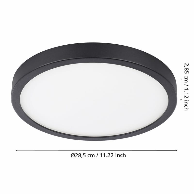 Plafond Argolis Ø285 mm - Svart - Products - Belysning - Lampor & belysning inomhus - Taklampa & takbelysning - Takplafond