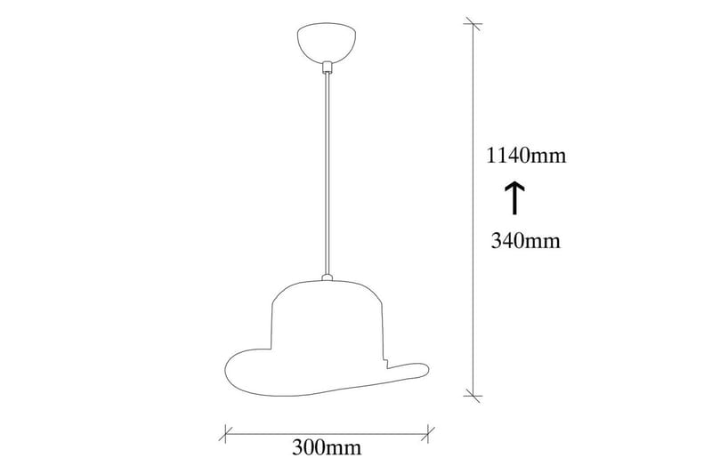 Taklampa Hukle Svart - Svart - Products - Belysning - Lampor & belysning inomhus - Taklampa & takbelysning - Pendellampa & hänglampa