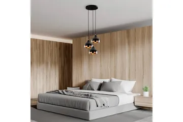 Taklampa Sood Koppar / Svart - Koppar / Svart - Products - Belysning - Lampor & belysning inomhus - Taklampa & takbelysning - Pendellampa & hänglampa