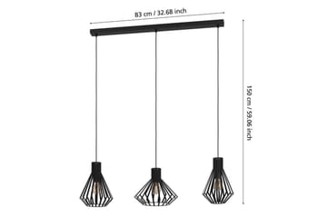 Takpendel Eglo Basidano Svart med 3 Lampor - Products - Belysning - Lampor & belysning inomhus - Taklampa & takbelysning - Pendellampa & hänglampa