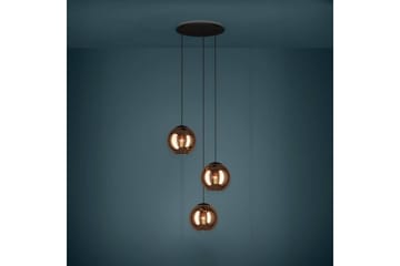 Takpendel Eglo Cordoba Rondell Svart/Koppar med 3 Lampor - Products - Belysning - Lampor & belysning inomhus - Taklampa & takbelysning - Pendellampa & hänglampa