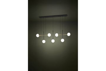 Takpendel Eglo Paz Opalvit/Svart Mässing med 7 Lampor - Products - Belysning - Lampor & belysning inomhus - Taklampa & takbelysning - Pendellampa & hänglampa