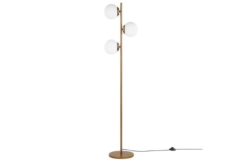 Thaslo Golvlampa 153 cm - Guld/Vit - Products - Belysning - Lampor & belysning inomhus - Golvlampa