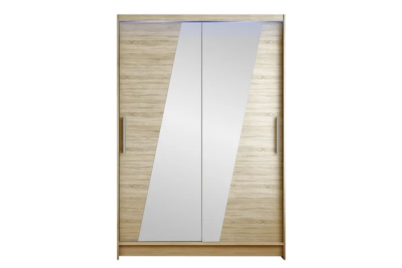 Estella Garderob med Spegel 120x200 cm, Beige