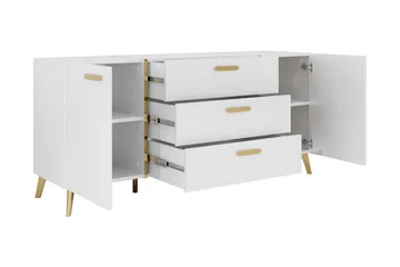 Akihiko Byrå 154 cm - Vit - Products - Förvaring - Förvaringsmöbler - Byrå