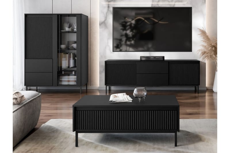 Bjurholm Möbelset För Vardagsrum - Svart - Products - Förvaring - Förvaringsmöbler - Möbelset för vardagsrum