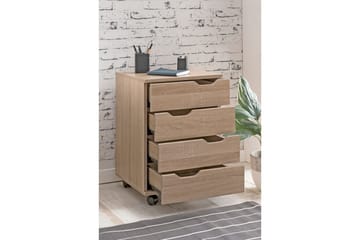 Rullkontejner Wohnling 4 lådor i foliebelagd spånskiva med hjul, modern - Products - Förvaring - Förvaringsmöbler - Byrå - Hurts