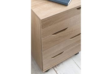 Rullkontejner Wohnling 4 lådor i foliebelagd spånskiva med hjul, modern - Products - Förvaring - Förvaringsmöbler - Byrå - Hurts