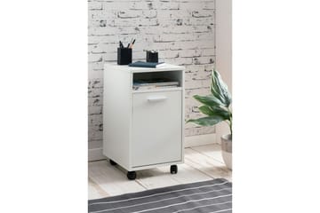 Rullkontejner Wohnling förvaringsbricka, 1 dörr, folierad spånskiva med hjul, modern stil Vit - Vit - Products - Förvaring - Förvaringsmöbler - Byrå - Hurts