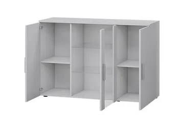 Soho Byrå 41x120 cm LED-belysning - Ek/Svart/Vit/Vit LED - Products - Förvaring - Förvaringsmöbler - Byrå - Hallbyrå