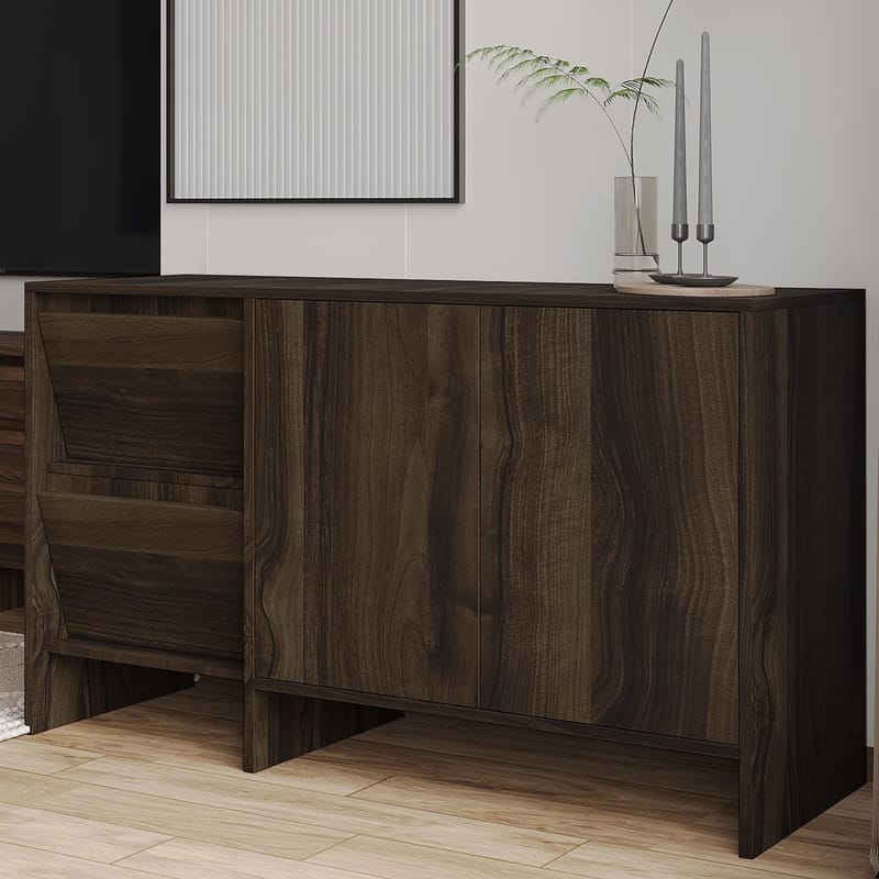 Crala Vardagsrumsmöbelset 160x40x35 cm - Valnöt - Products - Förvaring - Förvaringsmöbler - Möbelset för vardagsrum