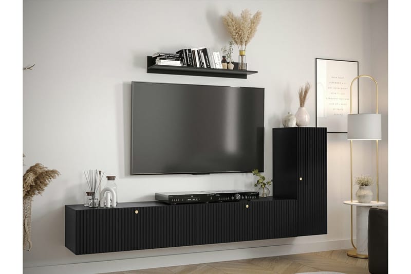 Dunvegan Möbelset För Vardagsrum Black - Products - Förvaring - Förvaringsmöbler - Möbelset för vardagsrum