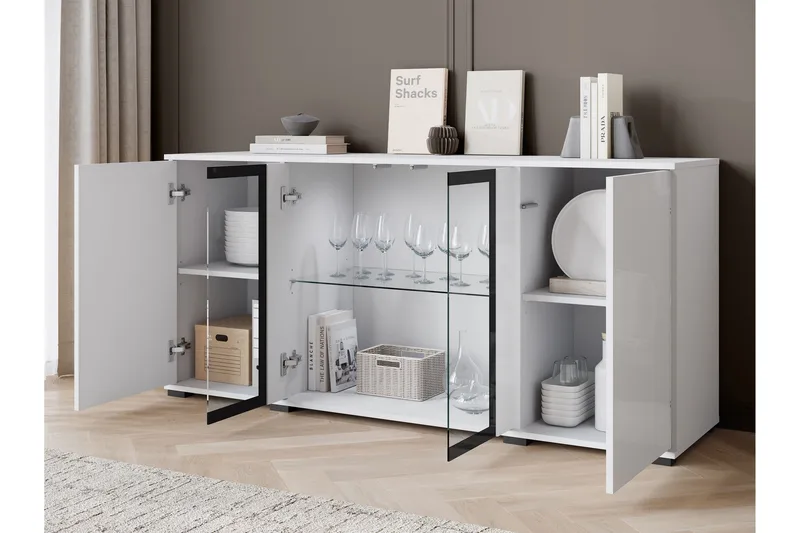 Gamal Skänk 150x40 cm - Vit/Rosa - Products - Förvaring - Förvaringsmöbler - Sideboard & skänk