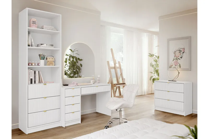 Gudelia Möbelset För Vardagsrum - Vit - Products - Förvaring - Förvaringsmöbler - Möbelset för vardagsrum