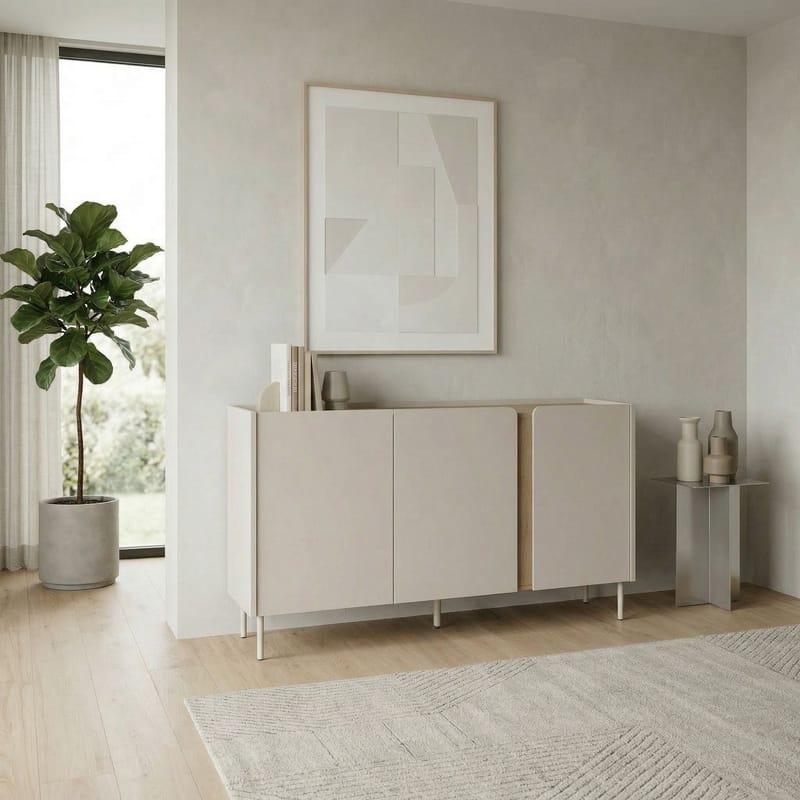 Lomar Konsol 150x82,9x40,5 cm - santsten naturlig ek - Products - Förvaring - Förvaringsmöbler - Sideboard & skänk