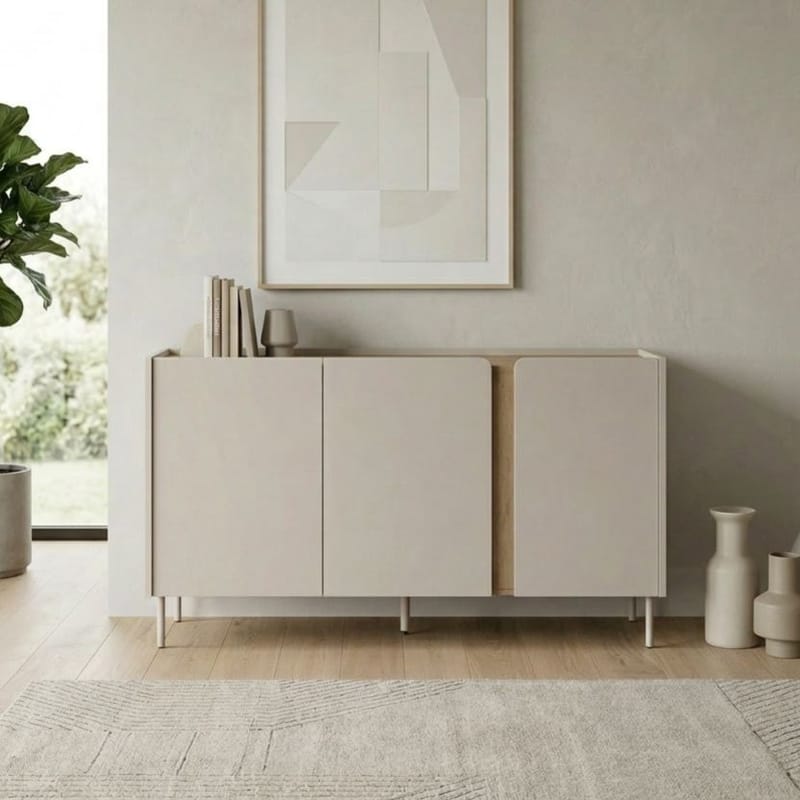 Lomar Konsol 150x82,9x40,5 cm - santsten naturlig ek - Products - Förvaring - Förvaringsmöbler - Sideboard & skänk