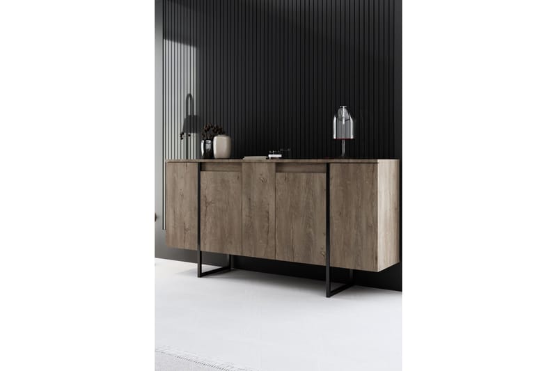 Luxe Konsollbord 160 cm - Brun/Svart - Products - Förvaring - Förvaringsmöbler - Sideboard & skänk