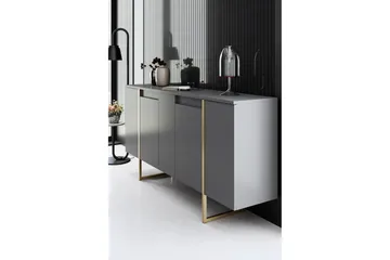 Luxe Konsollbord 160 cm - Grå/Guld - Products - Förvaring - Förvaringsmöbler - Sideboard & skänk