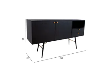 Luxemburg Byrö Svart/Koppar - Products - Förvaring - Förvaringsmöbler - Sideboard & skänk