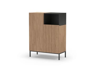 Morlen Sideboard 90x120x41,8 cm - Natural Oak, Wood Black, Sandstone - Products - Förvaring - Förvaringsmöbler - Sideboard & skänk