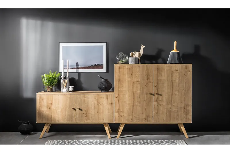 Nature Byrå Vit/Natur - Natur - Products - Förvaring - Förvaringsmöbler - Byrå