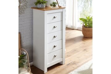 Seddik Sideboard 39 cm Rektangulär - Vit/Natur - Products - Förvaring - Förvaringsmöbler - Sideboard & skänk