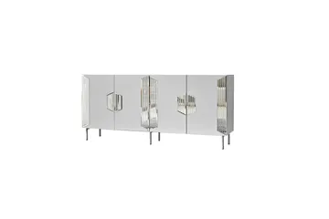 Stedum Konsollbord 180 cm - Vit/Silver - Products - Förvaring - Förvaringsmöbler - Sideboard & skänk