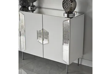 Stedum Konsollbord 180 cm - Vit/Silver - Products - Förvaring - Förvaringsmöbler - Sideboard & skänk