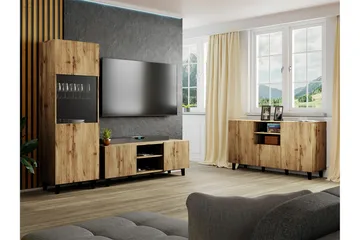 Strontian Möbelset För Vardagsrum Scandinavian Choice Black - Products - Förvaring - Förvaringsmöbler - Möbelset för vardagsrum