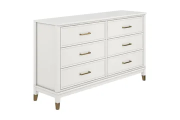 Westerleigh Byrå 144x41 cm Vit - CosmoLiving - Products - Förvaring - Förvaringsmöbler - Byrå