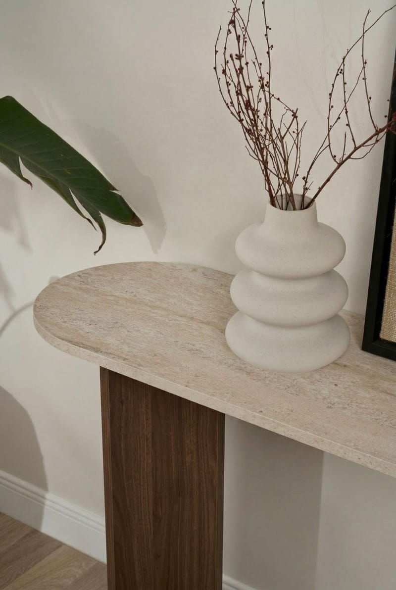 Yeno Sideboard 150x75x35 cm - Travertin, Venezia-valnöt - Products - Förvaring - Förvaringsmöbler - Sideboard & skänk