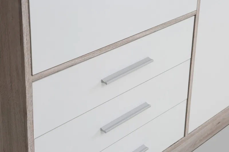 Ashgate Garderob 207 cm - Brun/Vit - Products - Förvaring - Garderober & garderobssystem - Garderobsskåp