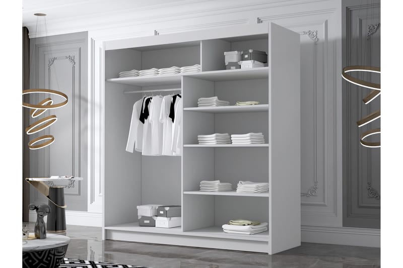 Chavez Garderob 180x215 cm - Beige - Products - Förvaring - Garderober & garderobssystem - Garderobsskåp