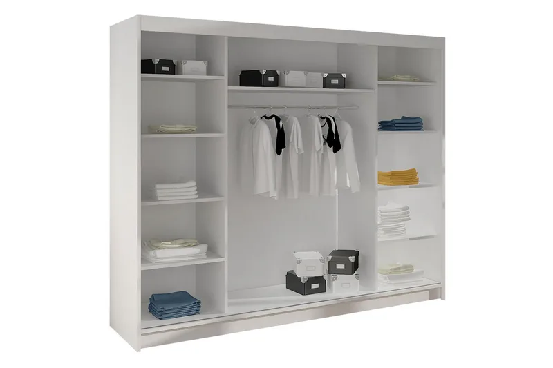 Cyria Garderob 200x215 cm - Beige - Products - Förvaring - Garderober & garderobssystem - Garderobsskåp