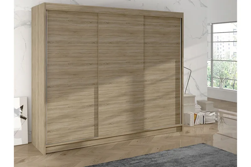 Cyria Garderob 200x215 cm - Beige - Products - Förvaring - Garderober & garderobssystem - Garderobsskåp